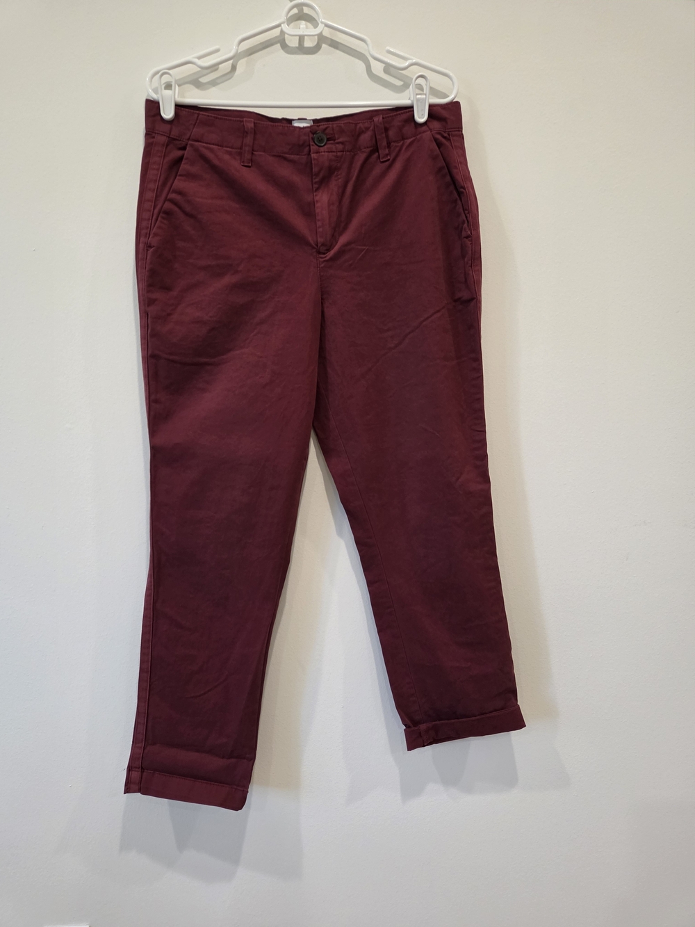 GAP Girlfrien Chino Pants - Burgundy